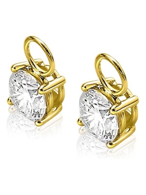 ZINZI ZGCH143 Gouden 14 karaat creoolhangers
