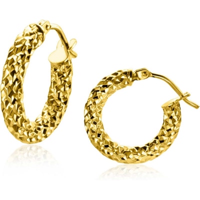 ZINZI ZGO327 14k gouden oorringen buis 3 mm