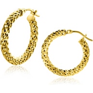 ZINZI ZGO328 14k gouden oorringen buis 3 mm