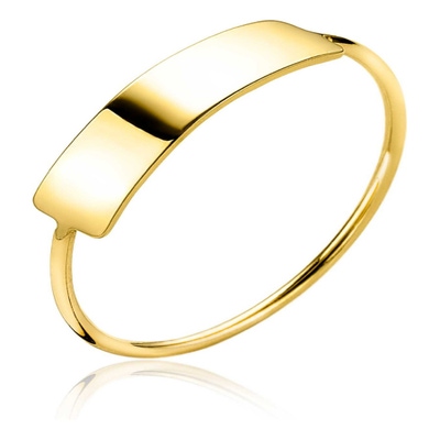 ZINZI ZGR176 14 karaat gouden ring rechthoek