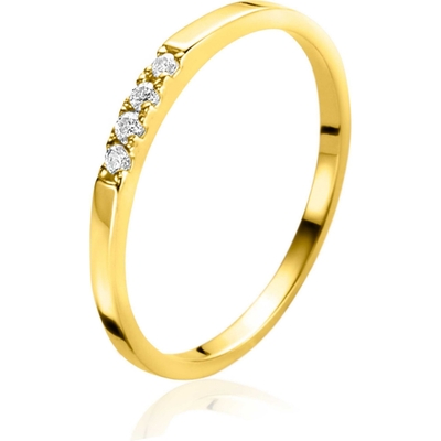ZINZI ZGR407 14k gouden ring zirkonia