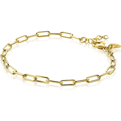 ZINZI ZIA2202G Goudkleurige paperclip schakelarmband