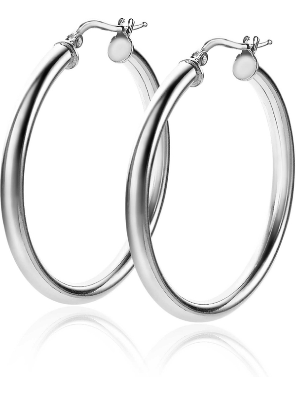 ZINZI ZIO2179 Zilveren oorringen 36 mm